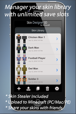 Skin Designer 3D for Minecraft screenshot 3