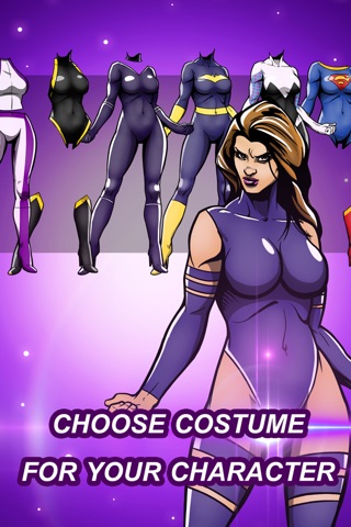 Create Female SuperHero Comics Woman SuperGirl DressUp screenshot 4