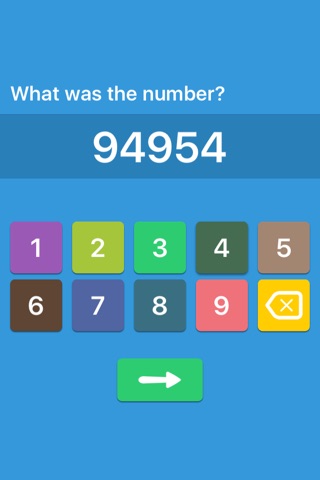 Memorize - What's the longest number you can remember? screenshot 3