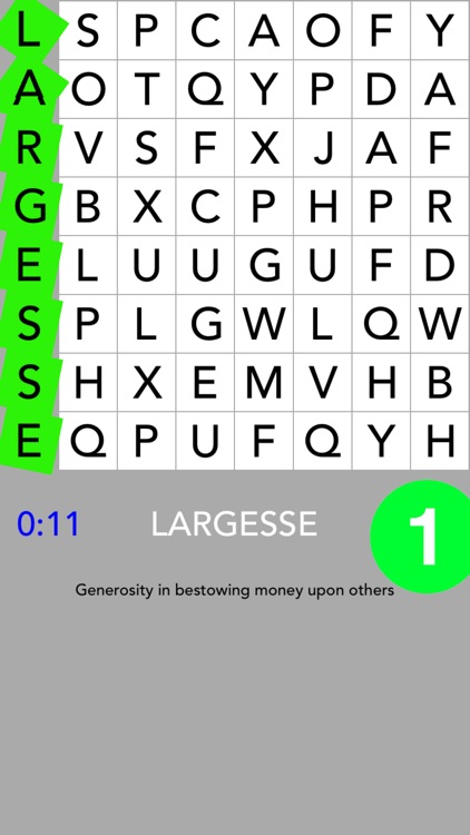 One Word Search - Big Words Version
