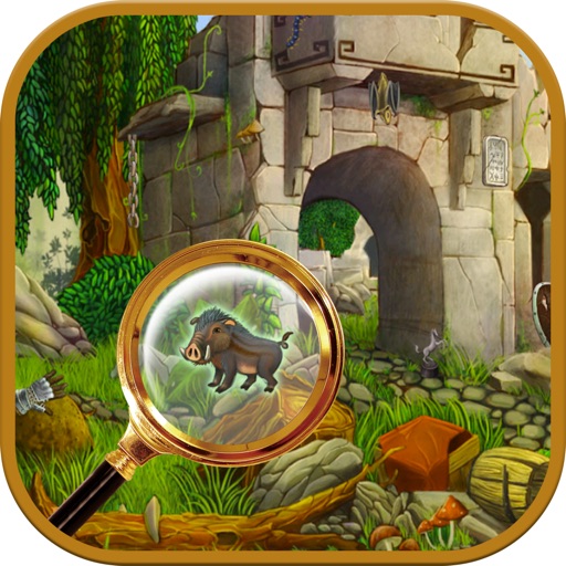 Hidden Object: Jungle - find hidden objects and spot the difference to solve puzzles while searching for missing objects Icon