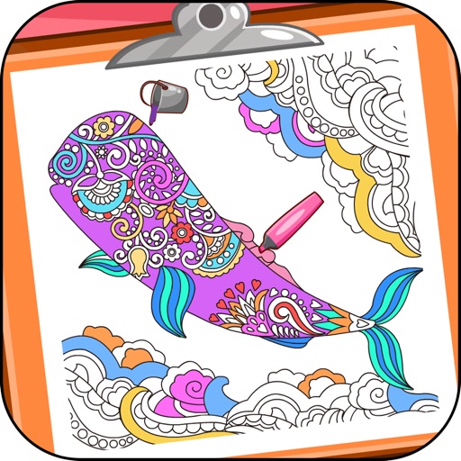 Virtual Mandala Coloring Book iOS App
