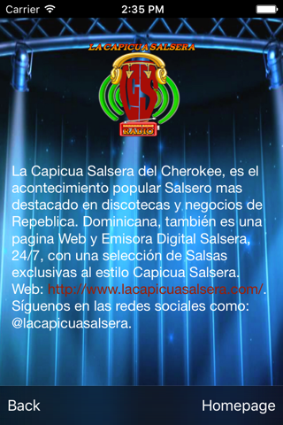 La Capicua Salsera Radio screenshot 2