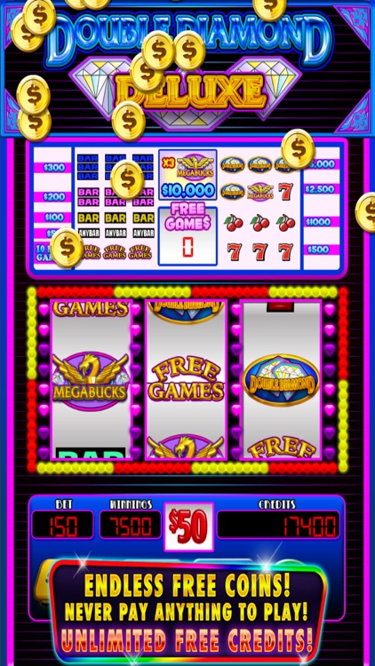 Double Diamond Deluxe Slots - Megabucks Vegas Slot Machine & Free Spins FREE