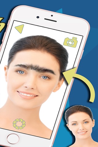 iBrows Booth – Eyebrow Makeover Photo Editor, Beauty Salon and Funny Face Changer Free screenshot 2