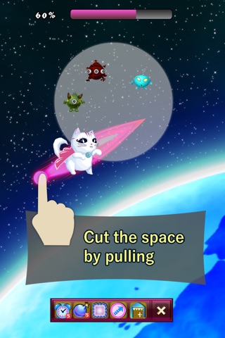 Space cut monster kittens game screenshot 2