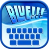 Blue Keyboard Maker! – Neon Keyboard Themes and Cute Color Backgrounds, Fancy Fonts & Emoji