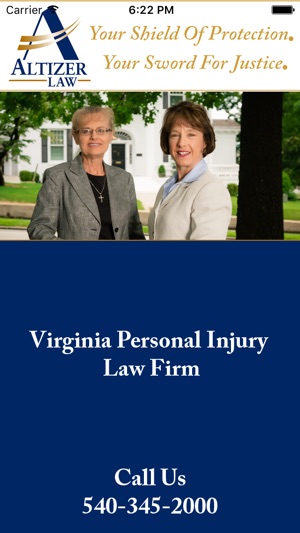 Altizer Law, P.C. Injury Help App