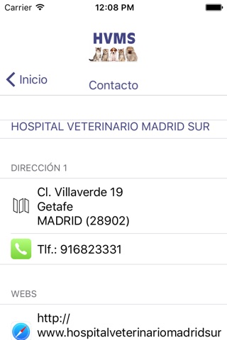 HOSPITAL VETERINARIO MADRID SUR screenshot 3