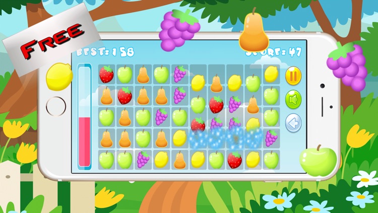 Fruit Shoot Match 3 Puzzle Games - Magic board relaxing game learning for kids 5 year old free