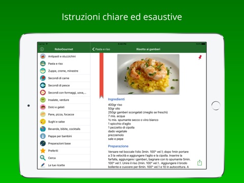iRobot: Ricette Bimby per iPad screenshot 2