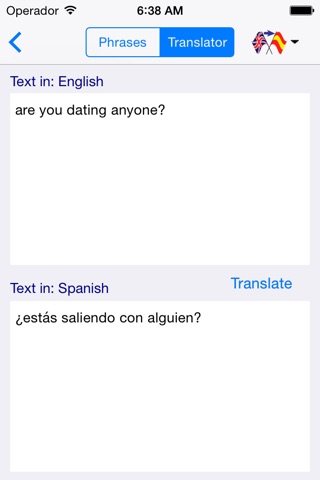 English-Spanish Love & Sex Translator (Offline) screenshot 4