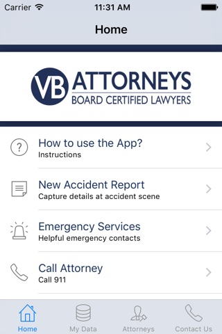 VB Attorneys Be Smart Be Ready Accident App screenshot 2