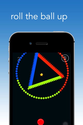 Rolling Circle Jump - Swap & change color of GyroSphere to go cross wheel of color dots screenshot 2
