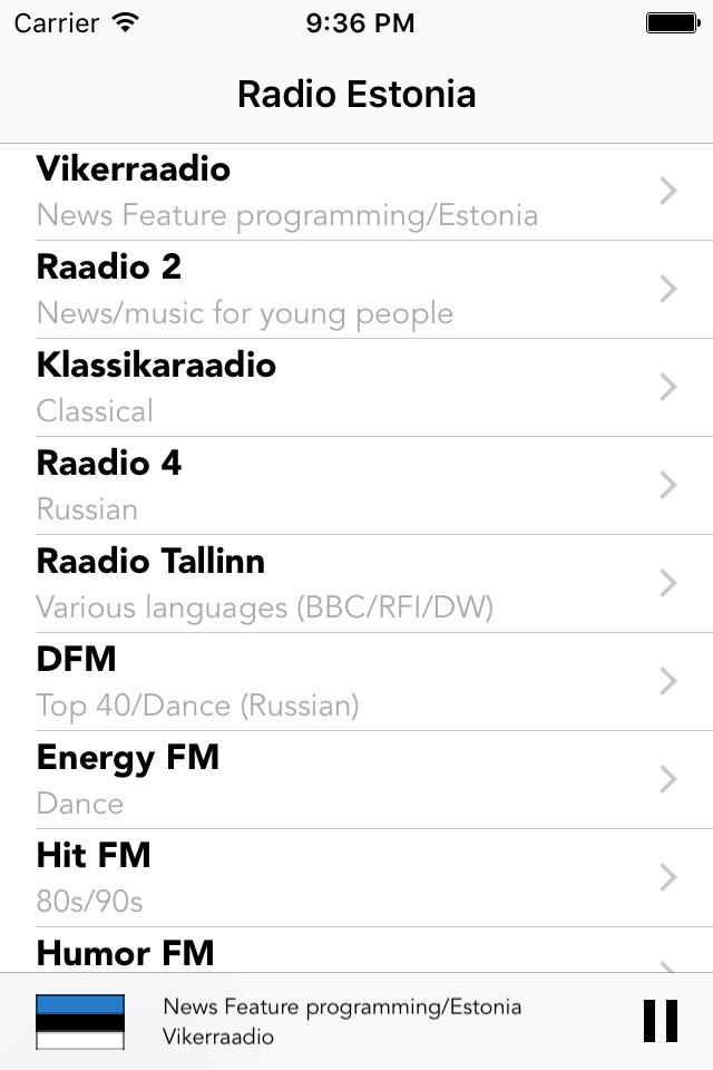 Estonia Radio - Estonian Radios Online LIVE FM screenshot 2