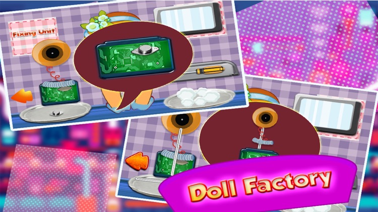 Girl's Fashion Doll Factory Simulator - Dress up & makeover customized dolly in this doll maker game