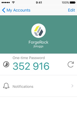 ForgeRock Authenticator screenshot 2