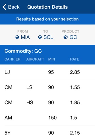 Mercury Americas Pricing App screenshot 2