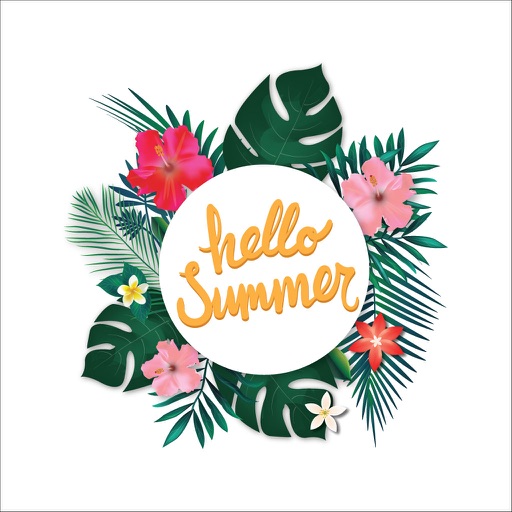 Happy Summer Card - Card maker with photo icon