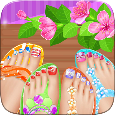 Toe Nail Spa Salon Beautiful Princess Girls - Makeover And Games Dressup Nails Art & Polish