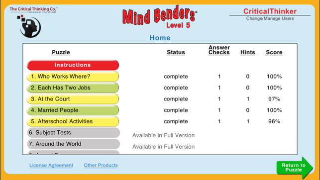 Mind Benders® Level 5 (Free)(圖5)-速報App