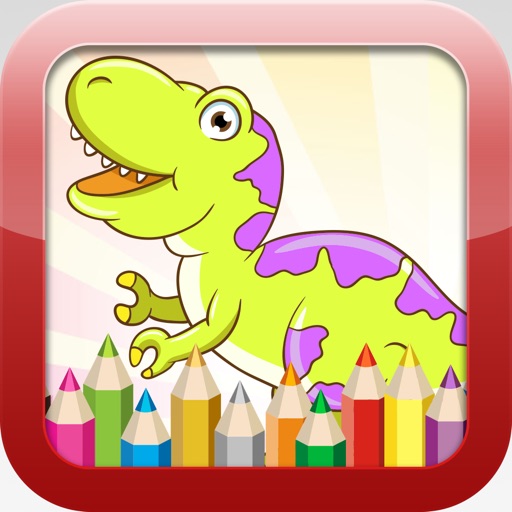 Dinosaur Coloring Book - Educational Coloring Games Free For kids and Toddlers iOS App