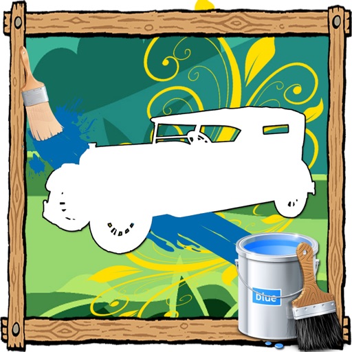 Coloring Page For Kids Game car Edition iOS App
