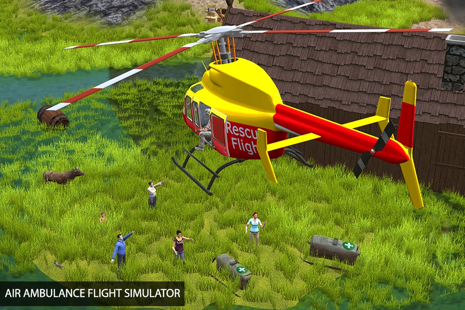 Flying Pilot Helicopter Rescue - City 911 Emergency Rescue Air Ambulance Simulator screenshot 3