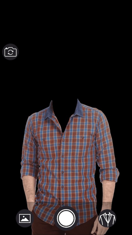 Man Check Shirt - Photo montage with own photo or camera