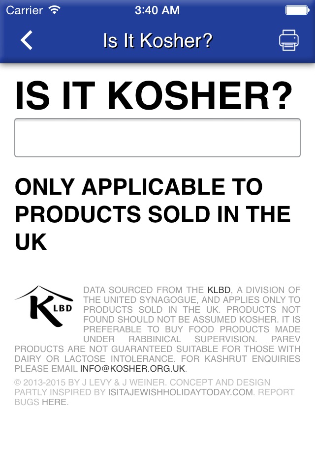 KLBD Kosher London screenshot 2