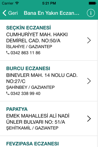 Nöbetçi Eczane Gaziantep screenshot 3
