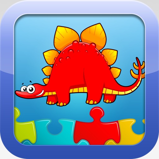 Dinosaur Games for kids Free - Cute Dino Train Jigsaw Puzzles for Preschool and Toddlers icon