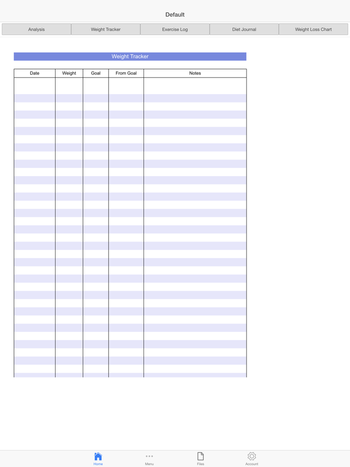 Personal Weight Tracker