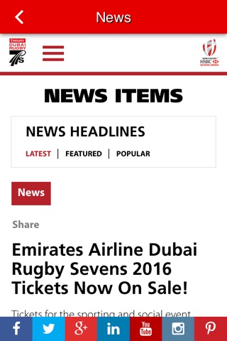 Emirates Airline Dubai Rugby7s screenshot 2