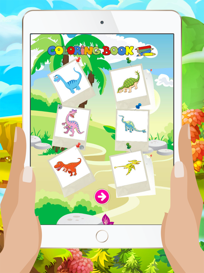 Dinosaur Coloring Book   Educational Color and  Paint Games Free For kids and Toddlers