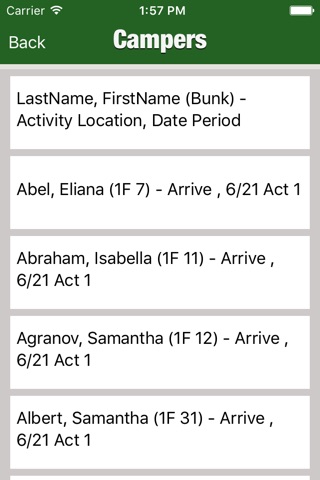 Camps Airy and Louise Scheduling screenshot 3