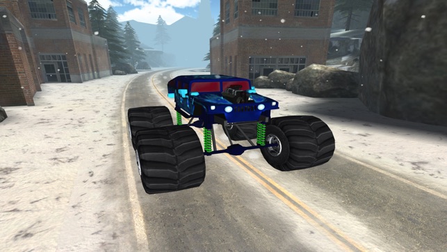 3D Monster Truck Snow Racing- Extreme Off-Road Winter Trials(圖5)-速報App