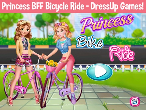 Скриншот из Princess BFF Bicycle Ride - DressUp Games!