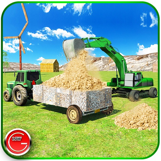 Tractor Farm Excavator Sim - Farming and Digging Practise Icon