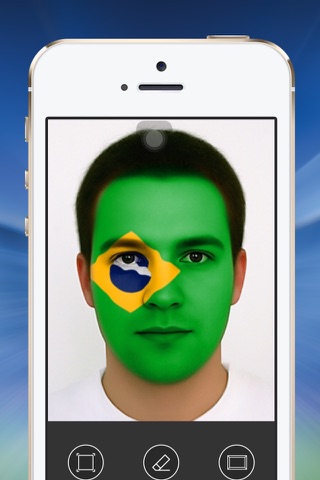 Flag Face Brazil screenshot 3