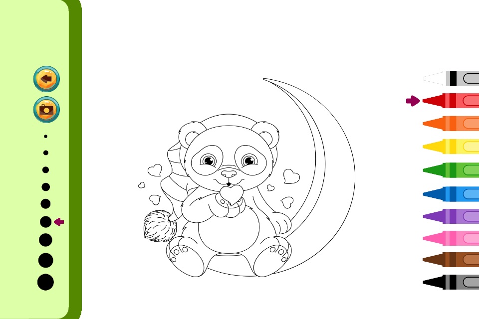 Panda Coloring Book - Painting Game for Kids screenshot 3