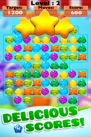 Delicious Candies Shop HD-Best match 3 game for everyday fun screenshot 2
