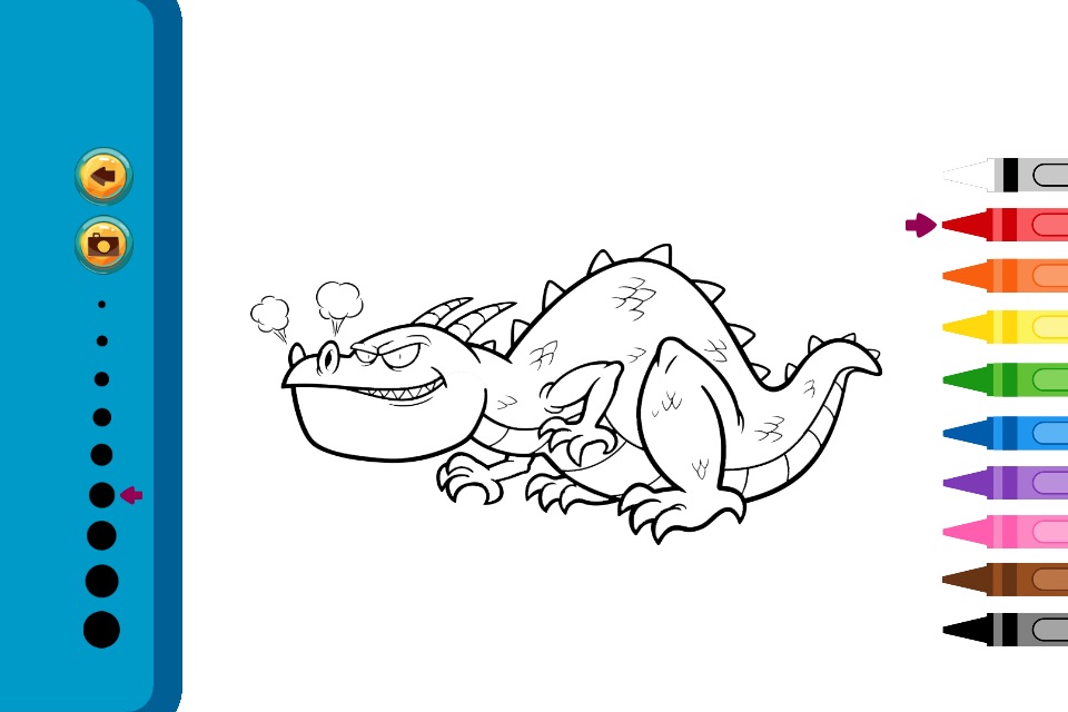 Dragon Coloring Book - Painting Game for Kids screenshot 3