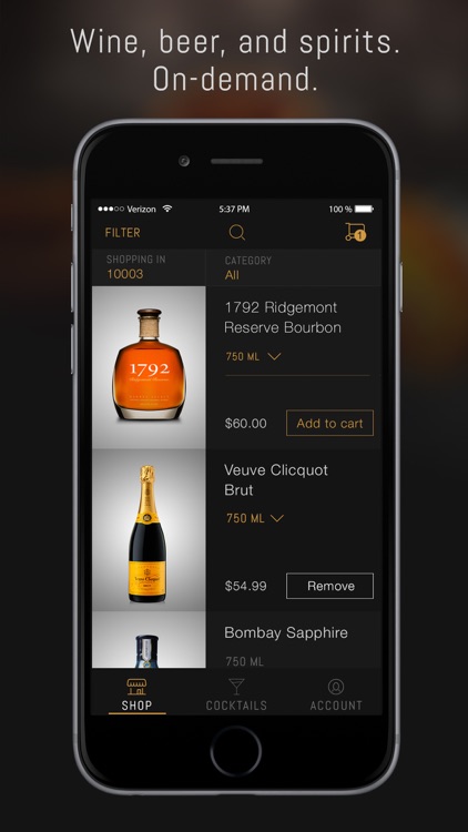 Thirstie: Liquor To Your Door