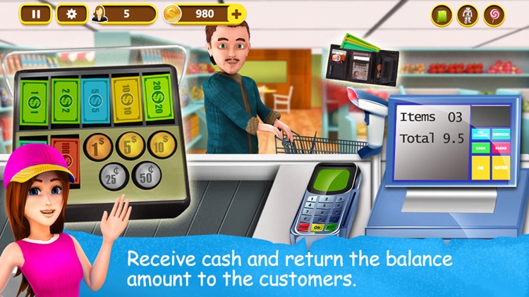 Supermarket Cash Register screenshot-3