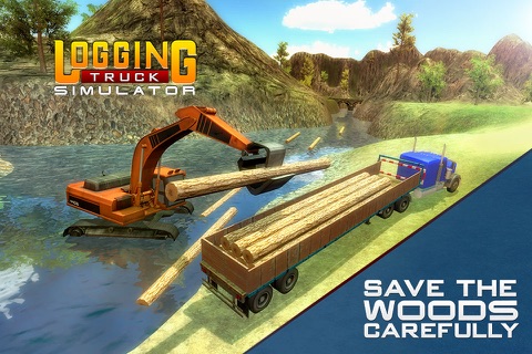 Logging Truck Simulator 3D – A PRO 18 Wheeler Transporter Truck Driver Simulation screenshot 4