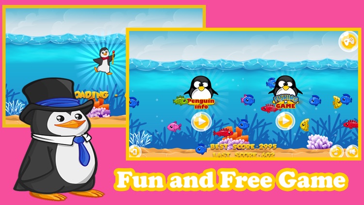 Penguin Fishing Game Free for Kids