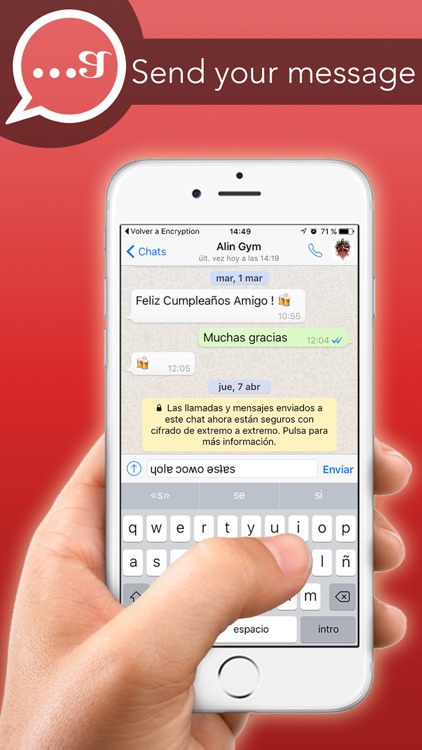 Encryption for WhatsApp in your messages