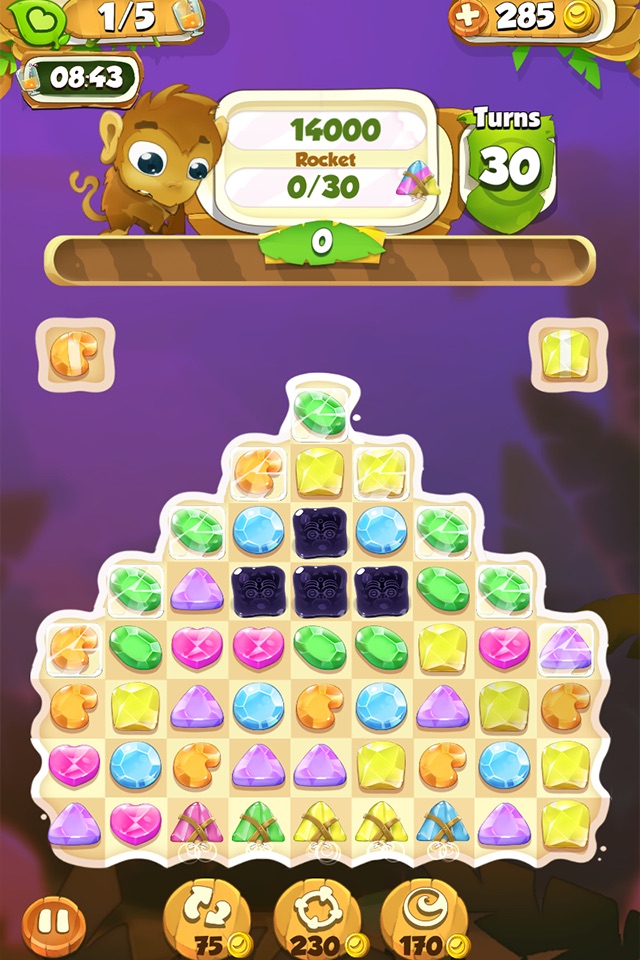 Gems World Match 3 Puzzle - Jewel Adventure Games screenshot 4