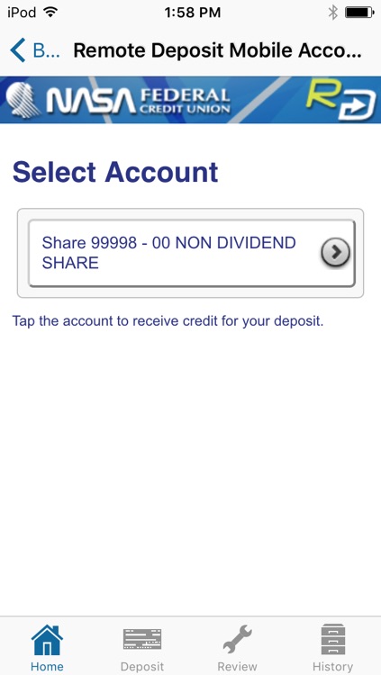 NASA FCU Mobile Remote Deposit